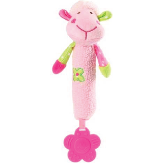 BabyOno Squeaky Toy Sweet Lambie legetøj med pibelyd med bidering 1 stk. - 1 stk.