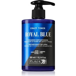 Black professional line crazy toner semi-permanent hair colour royal blue 300ml