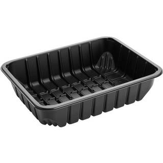 Plast bakke P 78-50A 22x17,1x4,9cm 1320ml PP 1-rums sort