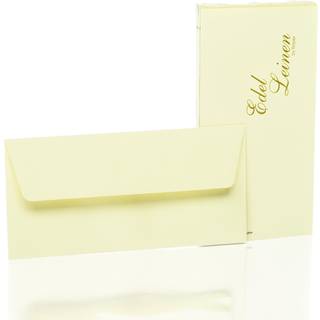 Rössler Edel Leinen kuverter, 20 stk., M65, linen, Ivory