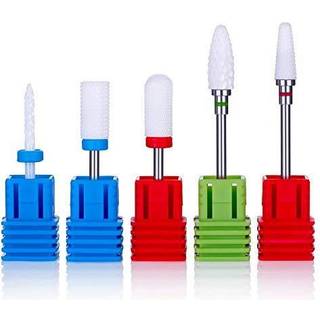 Melodysusie keramiske negleborbits indstillet 3/32 '' (2,35 mm) Professionel akryl neglefilbor til manikyr pedikyrkutikel gel neglelak 5stk