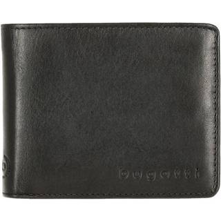 bugatti Herren Geldbörse schwarz Leder