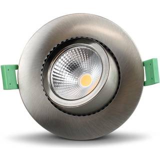 Llitt Lisa Dimbar Infälld downlight 3000K 600lm IP65 3-pack Borstad stål