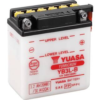 Yuasa YB3L-B 12V Batteri til Motorcykel