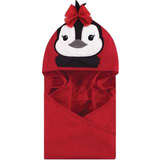 Hudson baby unisex baby bomuld dyr ansigt h?tte h?ndkl?de r?d pingvin en st?rrelse