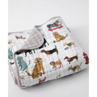 Lille enhj?rning - Woof Cotton Muslin Quilt T?ppe 100% Cotton Super Soft Babies og sm?b?rn Store 47 X 47 Machine vaskbar