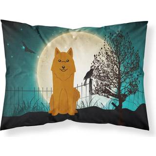 """" Caroline's Treasures Halloween Scary Karelian Bear Dog Fabric Standard Pillowcase BB2212Pillowcase Multicolor """"
