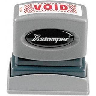 En-farve titelmeddelelse stempel """" void """" Forudbelagt/genindlukbar r?d
