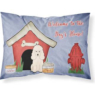 Caroline's Treasures Dog House Collection Poodle White Stof Standard Pillowcase BB2824Pillowcase
