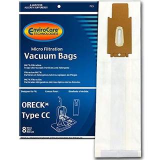 Envirocare -udskiftning Vakuumposer lavet til at passe til Oreck Type CC XL lodret vakuum 8 Pack