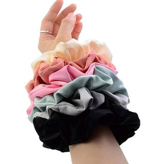 Simnice Oversized Blush Theme Store h?r Scrunchies Satin Elastics Scrunchy Bobbles Soft Hair Bands H?rbinding H?rtilbeh?r Skrunchies For Girls Wo