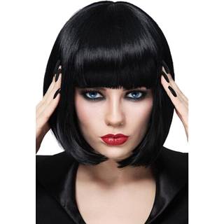 Bopocoko sorte bob parykker til kvinder 12 '' kort sort h?r paryk med smell naturlige mode syntetiske paryk s?de farvede parykker til daglig fest