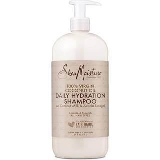 Shea Moisture Moisturizing Shampoo og balsam s?t kokosn?ddeolie daglig hydrering lavet med ?gte kokosn?ddeolie 34 fl ounce