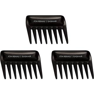 Jon Renau Wide Tooth Comb - Detangling Comb for Synthetic HD Fiber & Human Hair (3 -Pack)