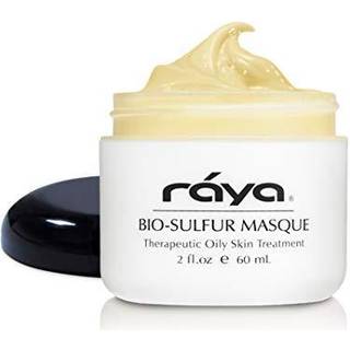 Raya Bio-Sulfur Masque (708) | Ansigts lermaske til dyb pore rensning eksfolierende ansigtspakke til olieagtig udbrud hud | Vitamin-B og Bio svov