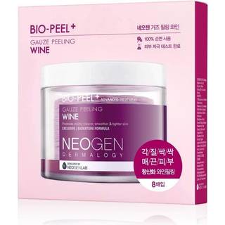 Neogen Dermalogy Bio-Peel+ Gauze Peeling Wine Eksfolierende bomuldspads Til at udglatte hud og formindske porer 8 stk. - 8 stk.