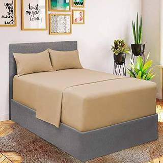 Mellanni Extra Deep Full Sheets - 4 PC Iconic Collection Bedding Sheets & Pillowcases - Hotel Luxury Ultra Soft Cooling Bedark - For Women Men Ki