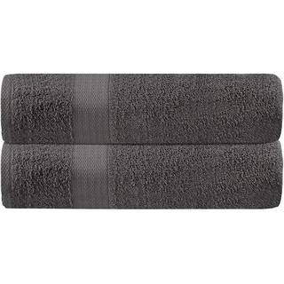 Glamburg Premium Cotton Oversized 2 Pack Bath Sheet 35x70-100% Ren bomuld - Ideel til daglig brug - Ultra Soft & Meget absorberende - Maskinvaskb