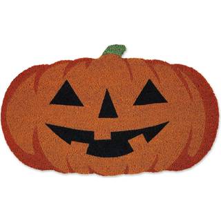 DII Dekorativ Halloween Velkommen Mat Holdbar udendørs kæledyrsvenlig Coir Doormat hoveddør d? Kor 17x29 Jack-o-Lantern