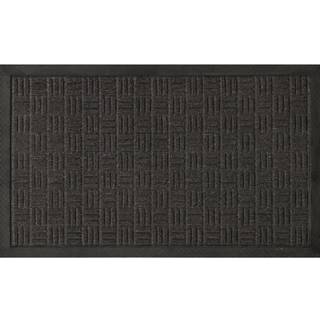 Indend?rs/udend?rs slange-vask pr?get design Lukken gummi 2x3 Moderne indgangsm?tte til entryway Patio Backyard Garage 24 """" X 36 """" Sort