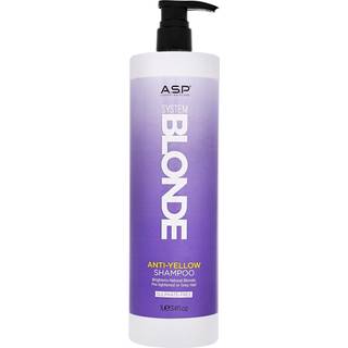 ASP System Blonde Anti-Yellow Stråle shampoo Til lyst og gråt hår 1000 ml - 1000 ml