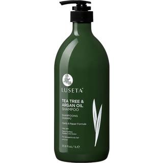 Luseta tea Tree & Argan Oil Milk Shampoo Color Safe Clearify & Repair Formel 33.8 FL. Oz.
