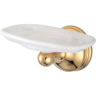 Kingston messing ba1166pb vintage tandb?rste med tumblerholdere poleret messing