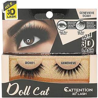 Ebin New York Cattitude 3d Lash Doll Cat - Genevieve 3d Lash ser lang volumin?s pisket h?r letv?gts behagelig slid genanvendelig