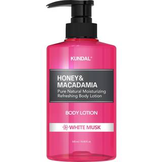 KUNDAL Honey & Macadamia White Musk Nærende kropsmælk med fugtgivende virkning 500 ml - 500 ml