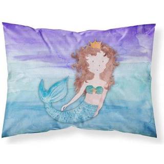 """" Caroline's Treasures """" """" Brunette Mermaid Watercolor """" """" Trykt polyesterkonvolutlukning Pillowcase Standard Multicolor """"