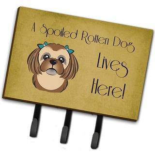 """" Caroline's Treasures BB1497TH68 Chocolate Brown Shih Tzu forkælet hundeliv her snor eller nøgleholder stor multicolor """"