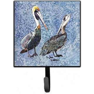 """" Caroline's Treasures 8409SH4 Bird-Pelican Leash Holder eller Key Hook Small Multicolor """"