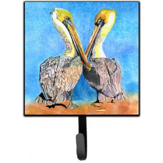 """" Caroline's Treasures 8539SH4 Bird-Pelican Leash Holder eller Key Hook Small Multicolor """"