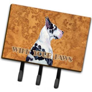 """" Caroline's Treasures LH9447TH68 HARLEQUIN GREAT DANE Tør dine poter snor eller nøgleholder stor multicolor """"