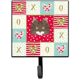 """" Caroline's Treasures Norwegian Forest Cat Love Leash eller Key Holder Hooks multicolor """"
