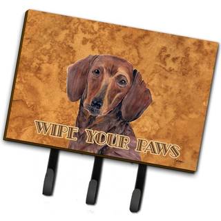 """" Caroline's Treasures SC9137TH68 Dachshund T?r dine poter i snor eller n?gleholder stor flerfarvet """"