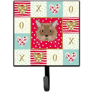 """" Caroline's Treasures European Burmese Cat Love Leash eller Key Holder Hooks Multicolor """"