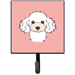 """" Caroline's Treasures BB1257SH4 Checkerboard Pink White Poodle Leash eller Key Holder Small Multicolor """"