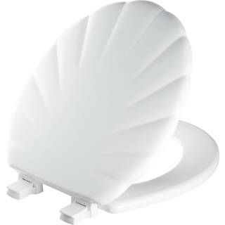 Bemis MFG Designer skulptureret rundt shell tr? toilet s?de