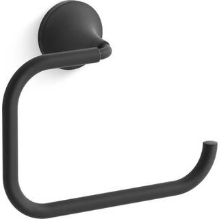 KOHLER K27428-BL TONE 8-7/8 """" Vægmonteret håndklæde Ring Matte sort