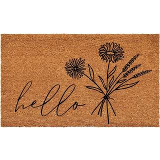 Calloway Mills Wildflower Bouquet Doormat (Tan/Black 17 """" X 29 """" X 0,60 """")