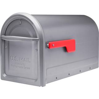 Arkitektoniske postkasser 7900-2GR-R-10 Mapleton Postmount Mailbox Stor grafit