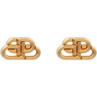 Balenciaga BB XS gold-plated stud earrings - gold - One Size
