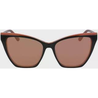 Karl Lagerfeld Kvinde KL6033S 006 Solbriller Plast Sort Orange Cat Eye