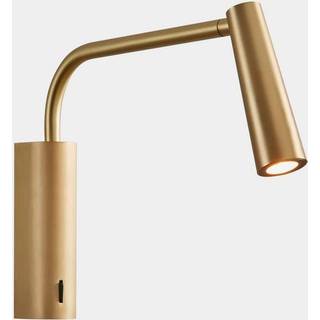 LEDS-C4 LED-væglampe Gama Extend, guldfarvet mat, aluminium