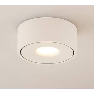 Arcchio LED-loftlampe Rotari, hvid, metal, Ø 12 cm