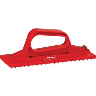 Vikan hygiejne håndtag til skurefiber PP 235x100x80mm rød