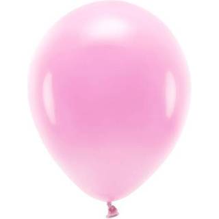 100 stk. Økologiske balloner pink 12" - Biologisk nedbrydelig festdekoration i høj kvalitet