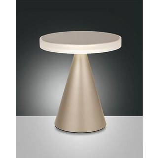 Neutra LED-bordlampe, højde 27 cm, mat guld, touchdæmper