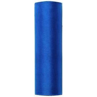 Organza Mørk Turkis 0,16 x 9 meter - glat silkelook
